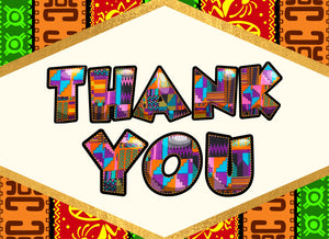 Afrocentric Thank You Cards - 10 Pack