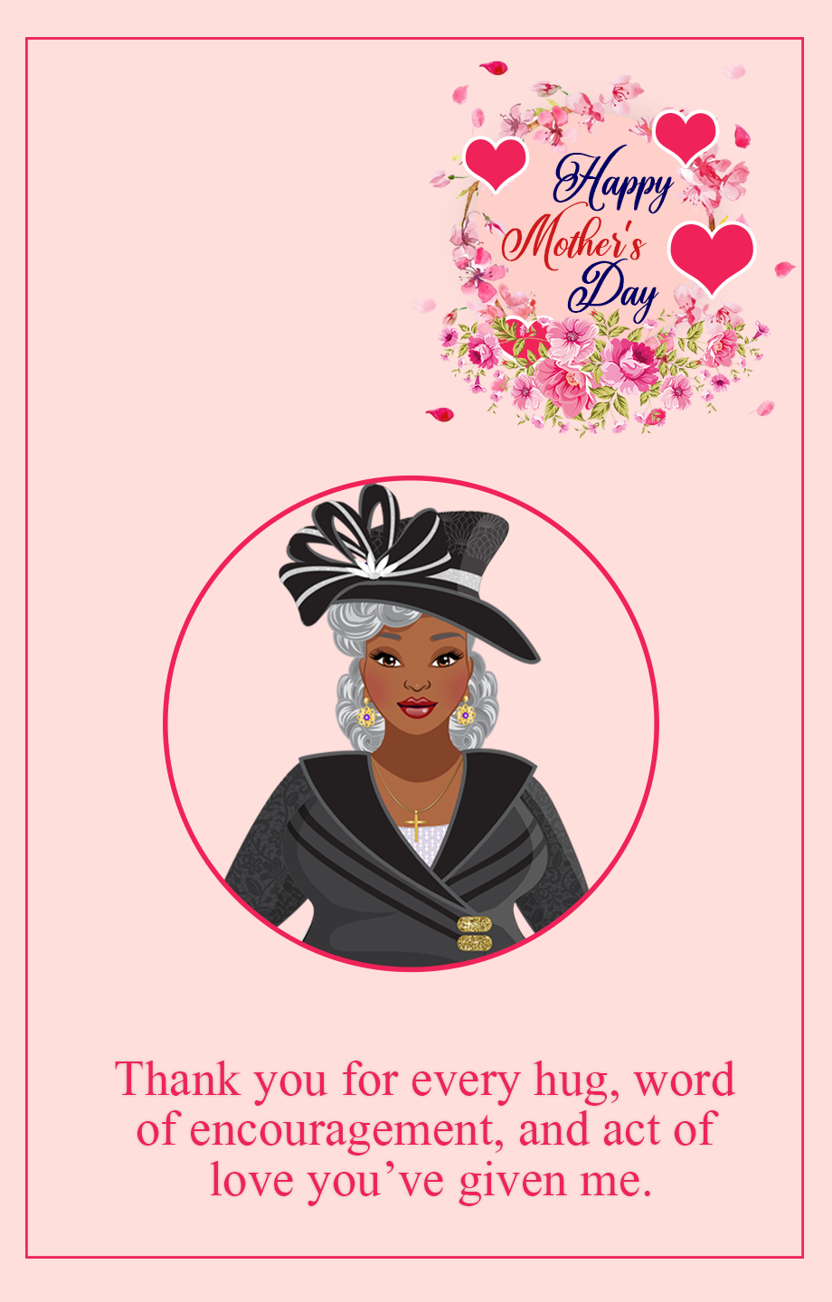 Mother's Day - Black and Silver