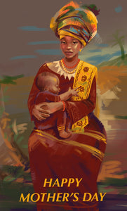 Nubian Queen Mother's Day Card